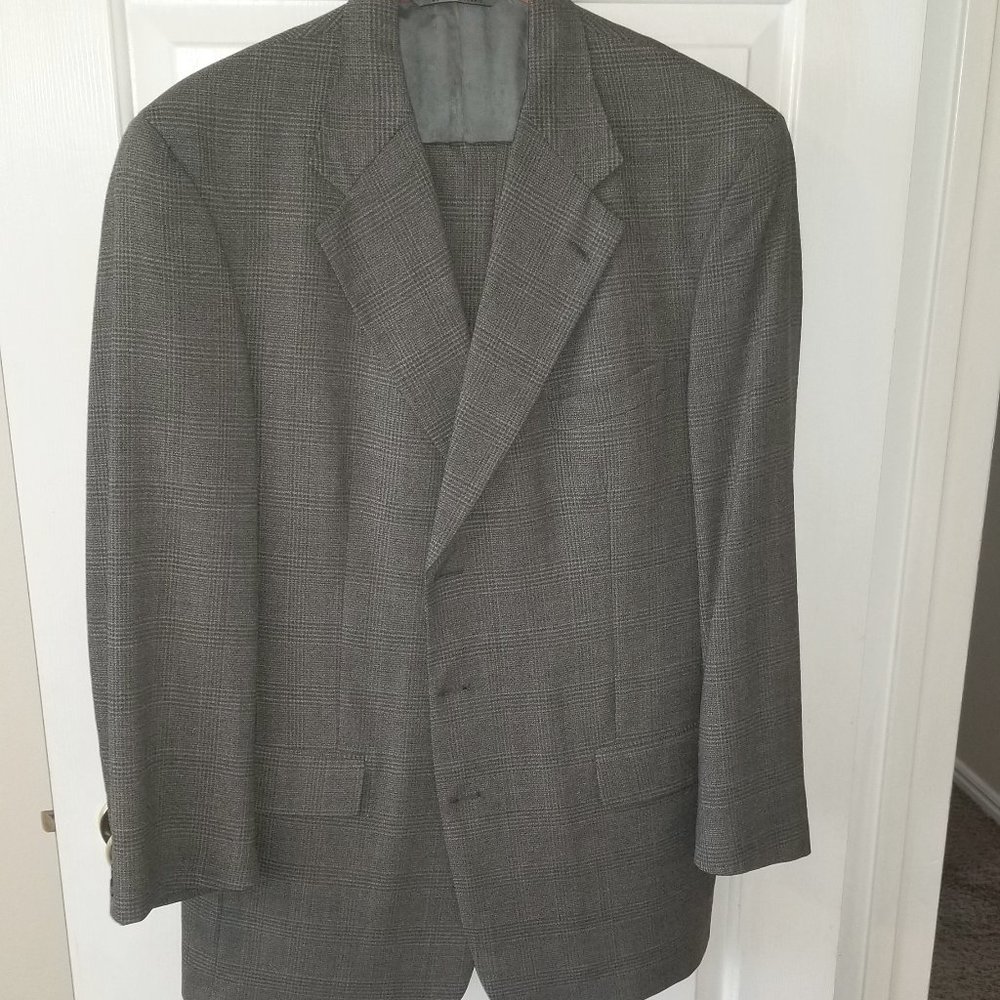 Nordstrom Men's Glen Check Grey 2 Piece Suit